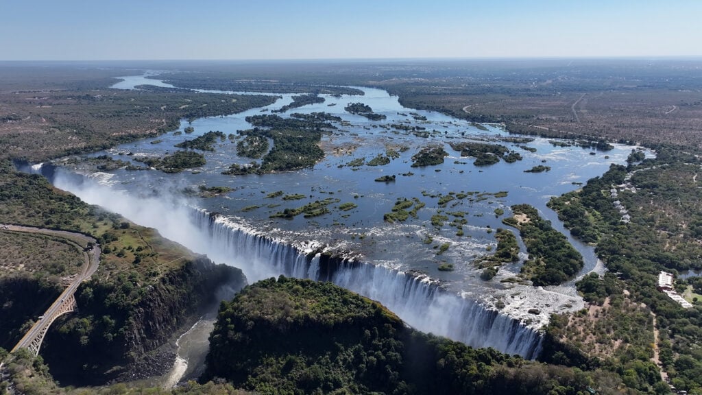 Zimbabwe Skyline At Victoria Falls In Matabeleland North Zimbabwe